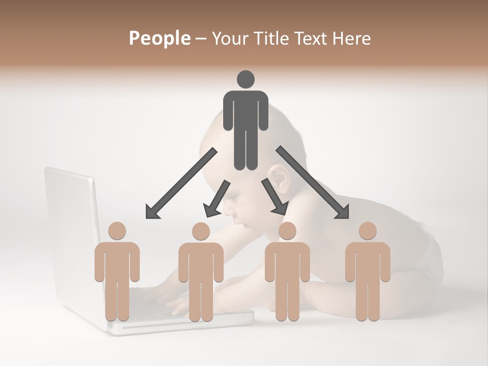 Curious Cute Boy PowerPoint Template