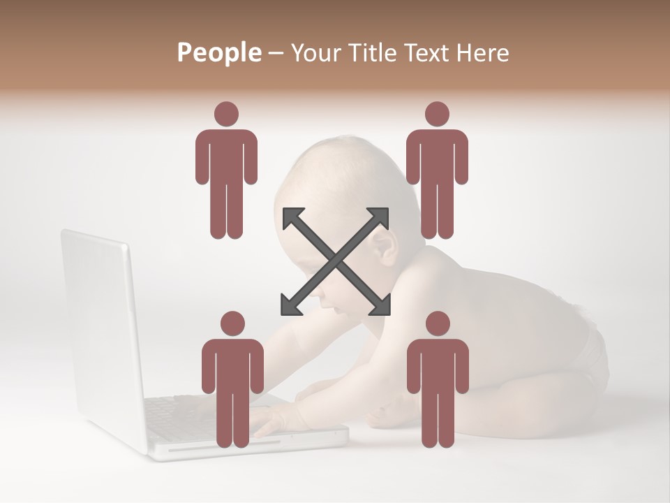 Curious Cute Boy PowerPoint Template