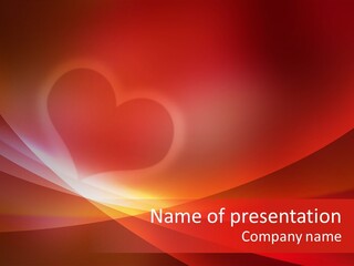 Love Sweetheart Illustration PowerPoint Template