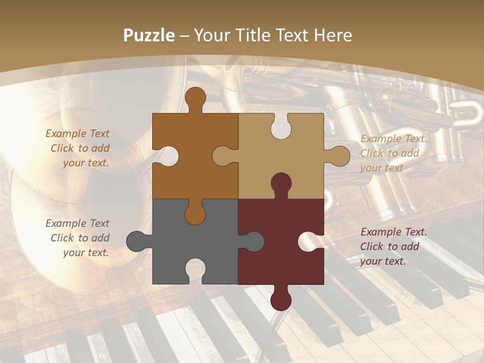 Sound Background Grunge PowerPoint Template