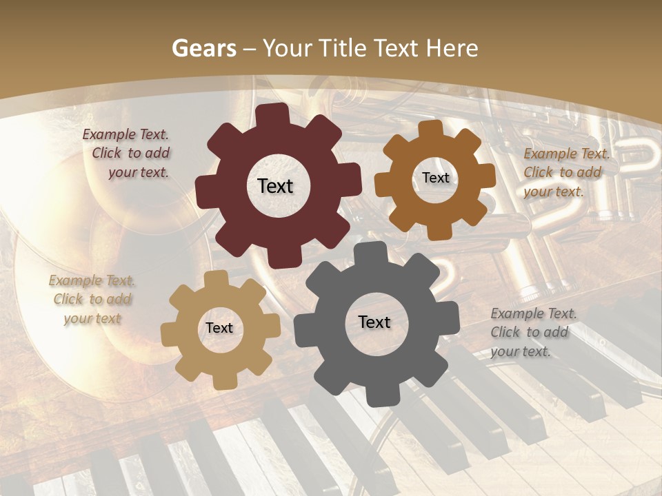 Sound Background Grunge PowerPoint Template