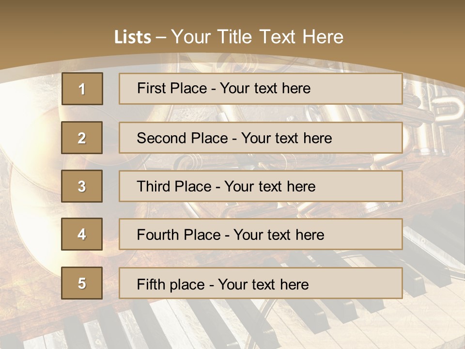 Sound Background Grunge PowerPoint Template