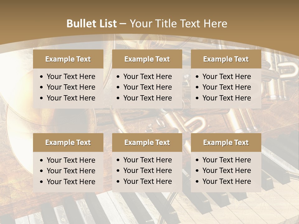 Sound Background Grunge PowerPoint Template