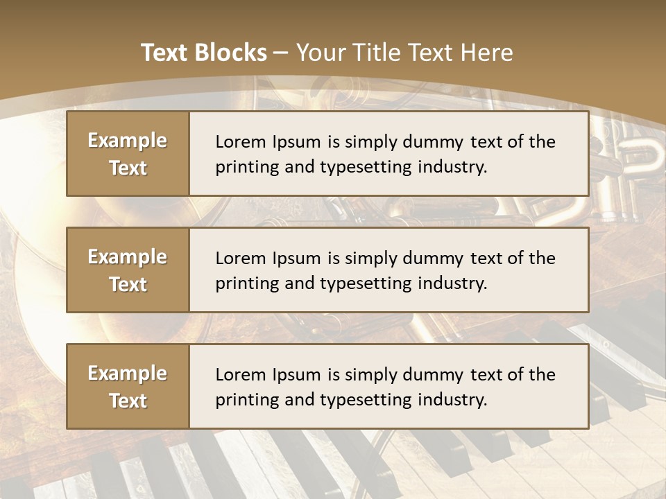 Sound Background Grunge PowerPoint Template