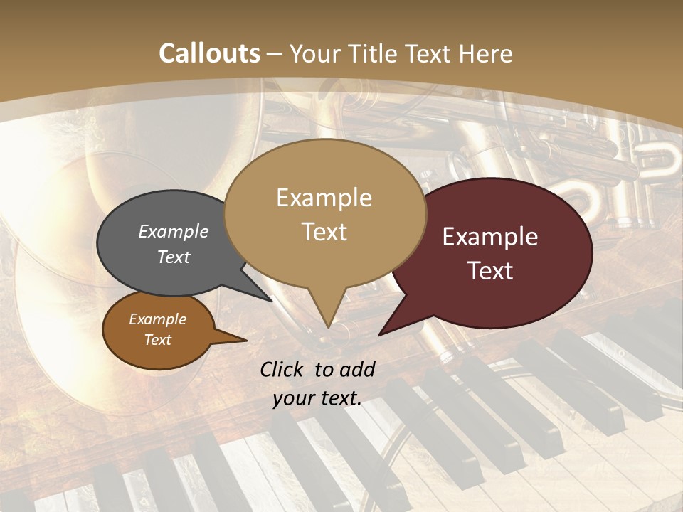 Sound Background Grunge PowerPoint Template