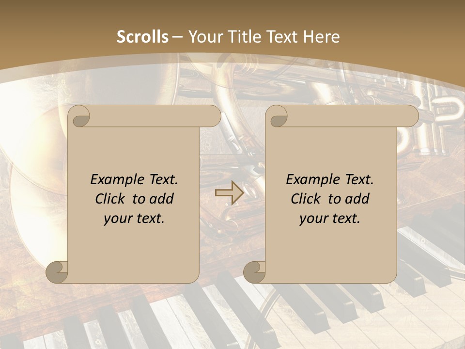 Sound Background Grunge PowerPoint Template