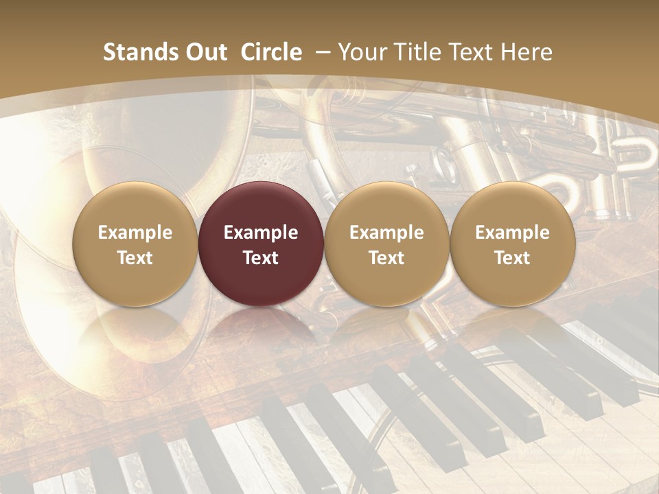 Sound Background Grunge PowerPoint Template