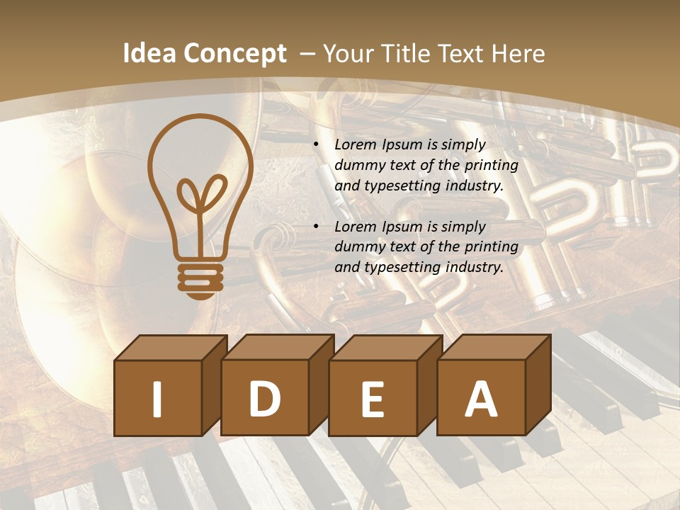 Sound Background Grunge PowerPoint Template