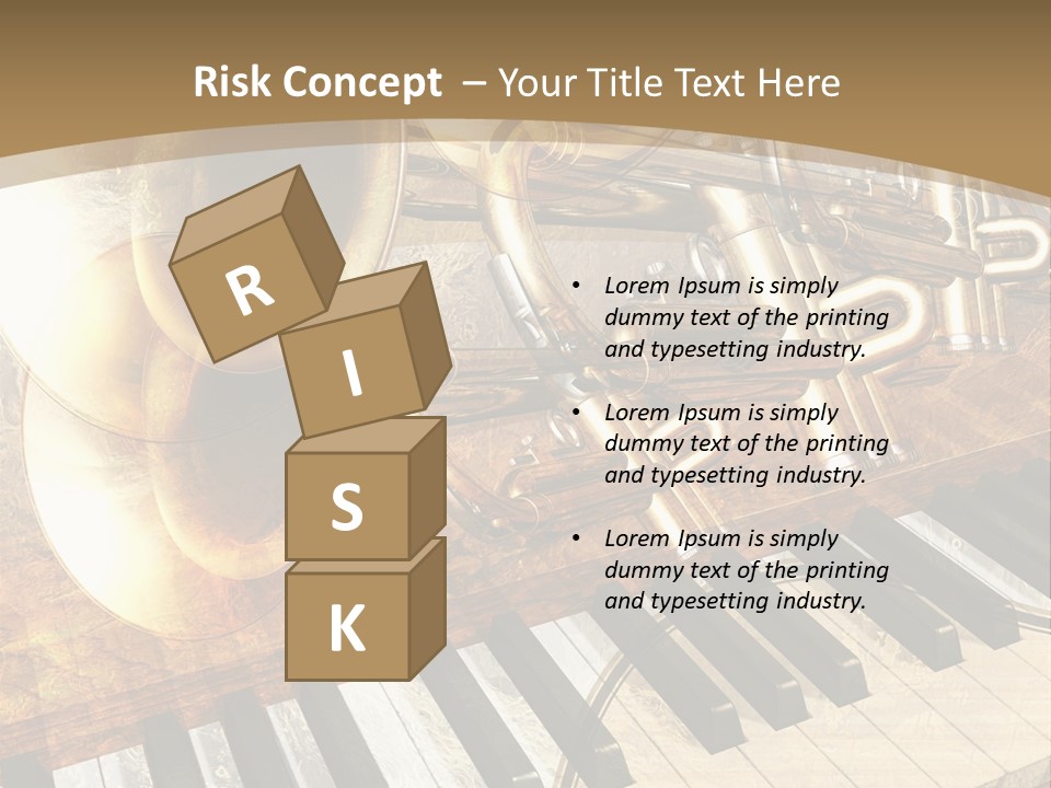 Sound Background Grunge PowerPoint Template