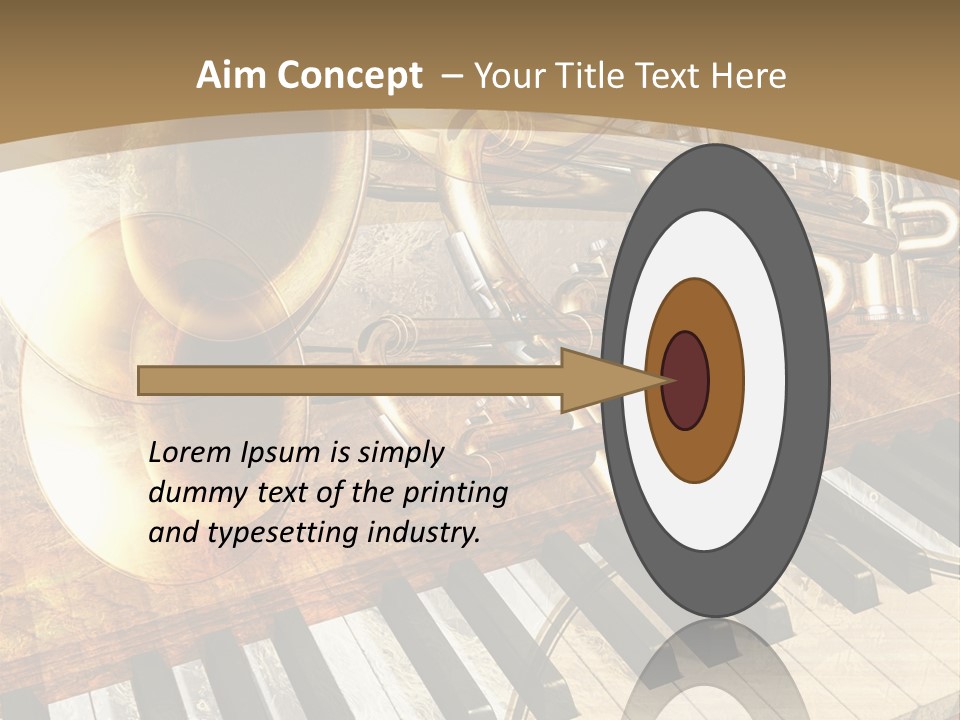 Sound Background Grunge PowerPoint Template