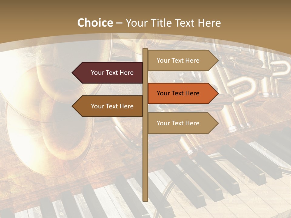Sound Background Grunge PowerPoint Template