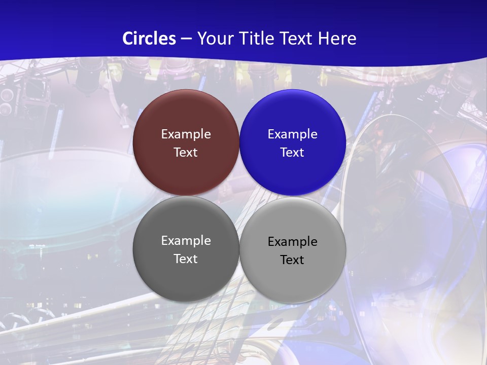 Messy Trumpet Rock PowerPoint Template