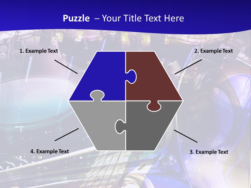 Messy Trumpet Rock PowerPoint Template