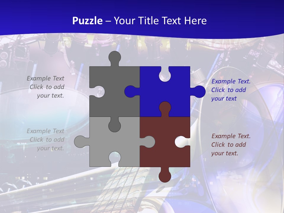 Messy Trumpet Rock PowerPoint Template