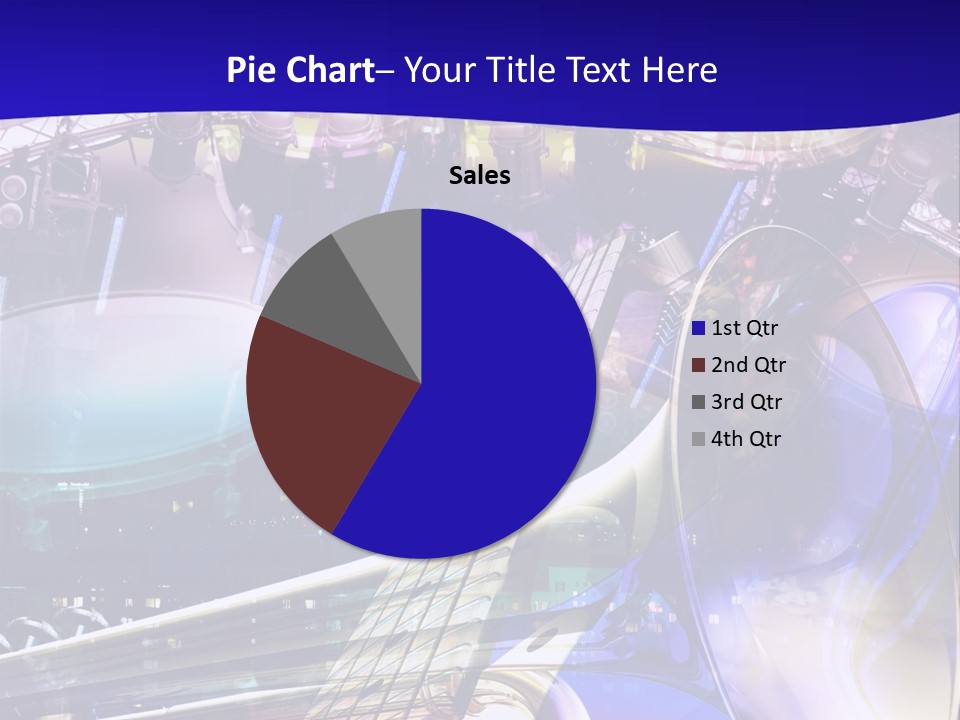 Messy Trumpet Rock PowerPoint Template