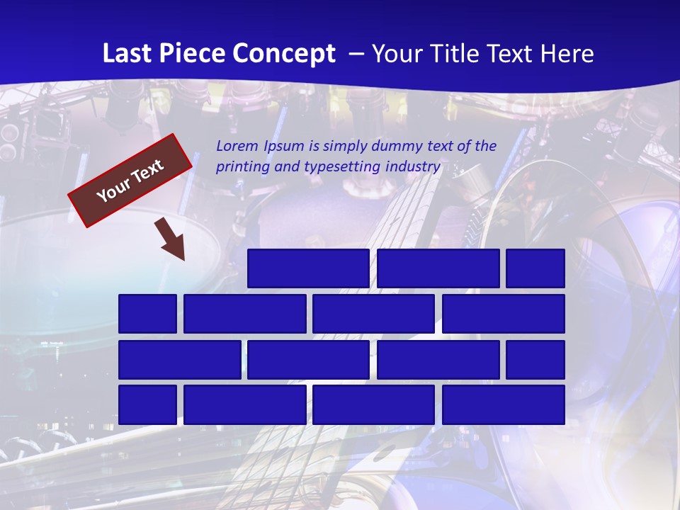 Messy Trumpet Rock PowerPoint Template