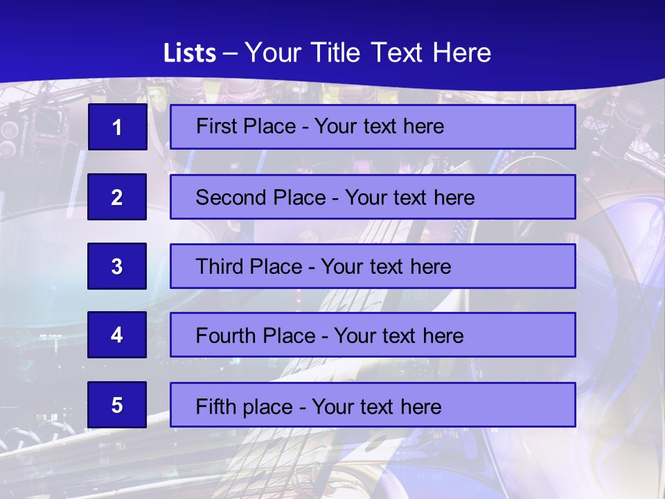 Messy Trumpet Rock PowerPoint Template