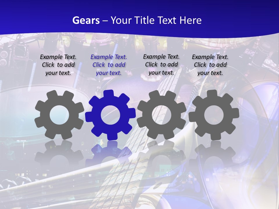 Messy Trumpet Rock PowerPoint Template