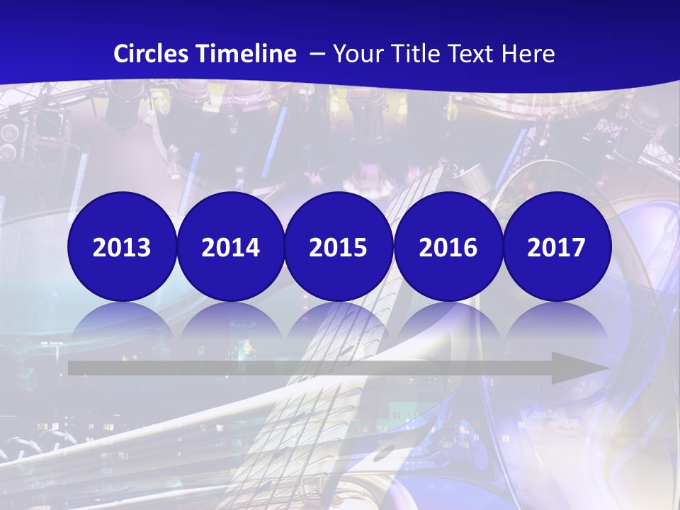 Messy Trumpet Rock PowerPoint Template