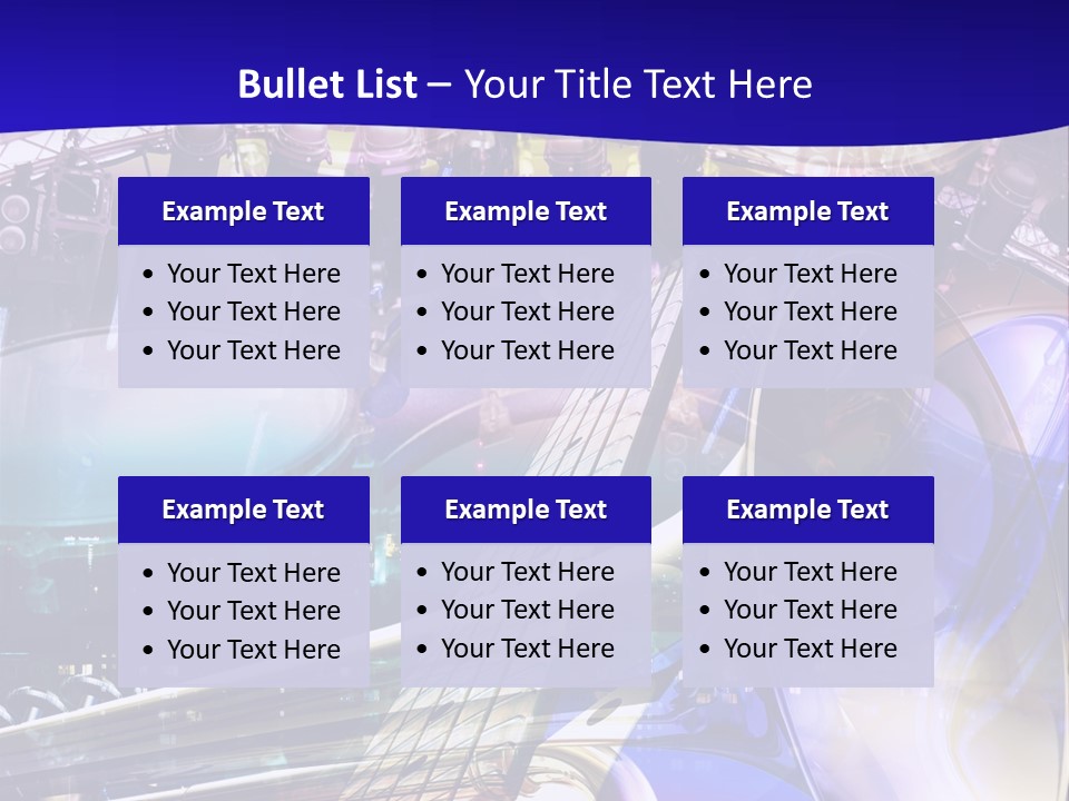 Messy Trumpet Rock PowerPoint Template