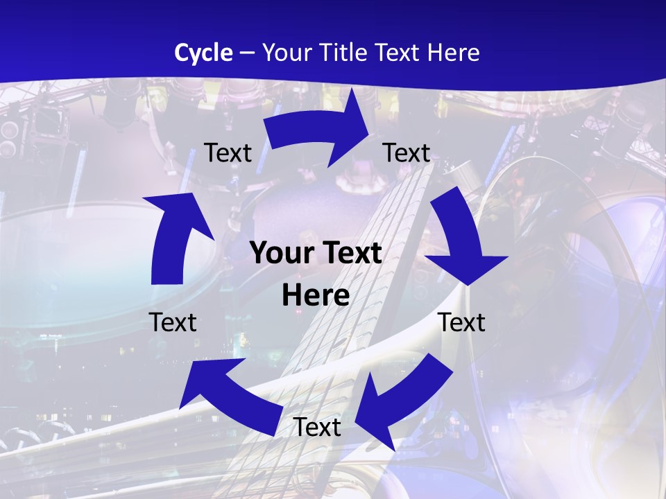 Messy Trumpet Rock PowerPoint Template