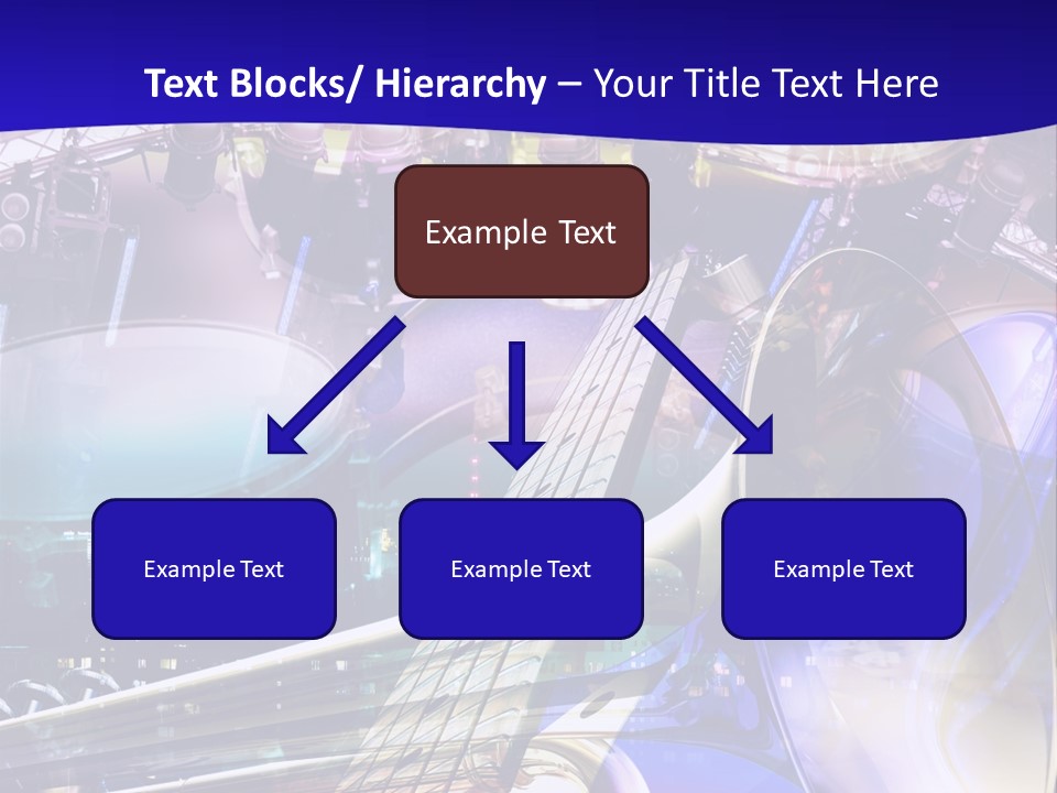 Messy Trumpet Rock PowerPoint Template