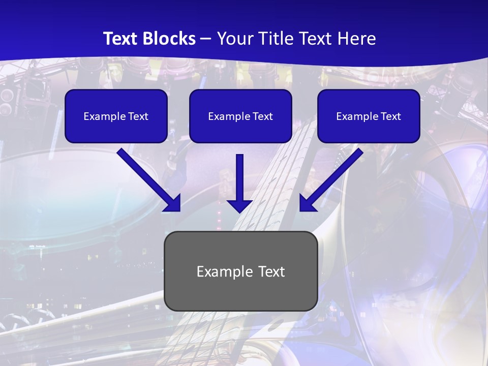 Messy Trumpet Rock PowerPoint Template