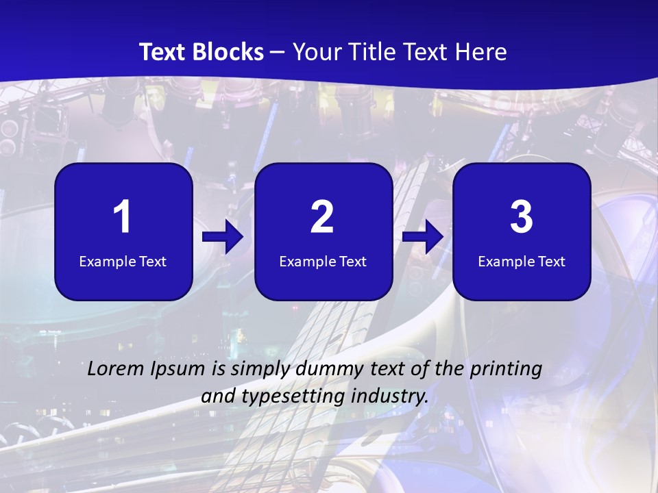 Messy Trumpet Rock PowerPoint Template