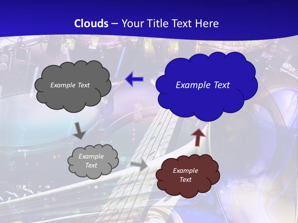 Messy Trumpet Rock PowerPoint Template