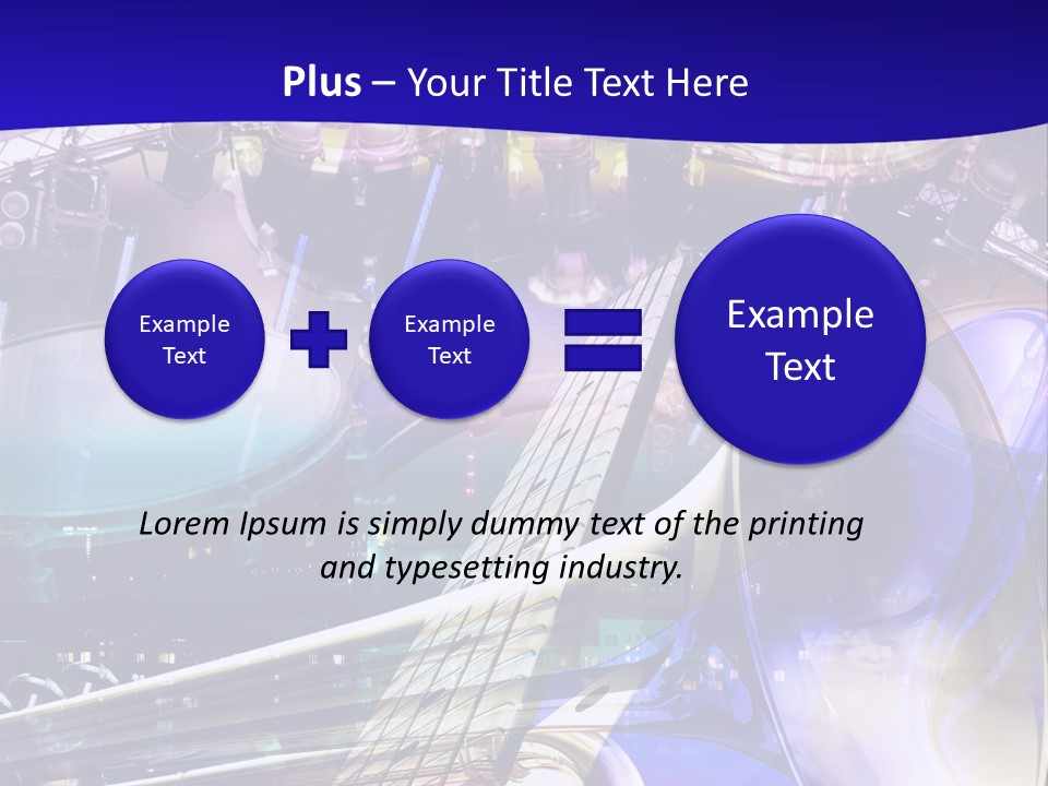 Messy Trumpet Rock PowerPoint Template