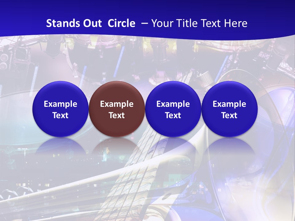 Messy Trumpet Rock PowerPoint Template