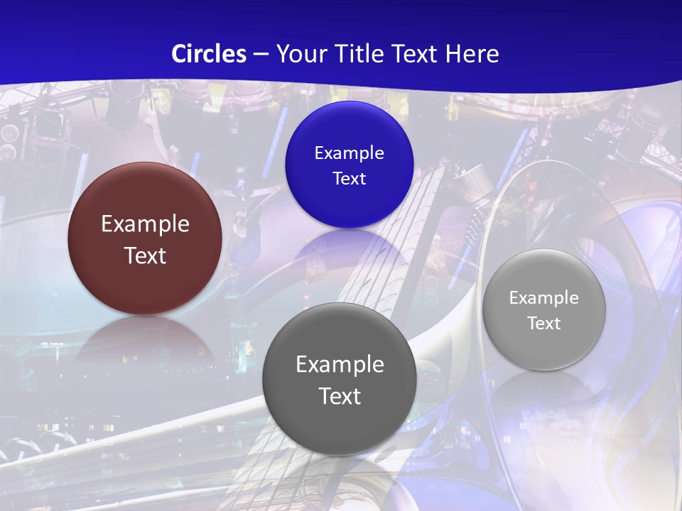 Messy Trumpet Rock PowerPoint Template