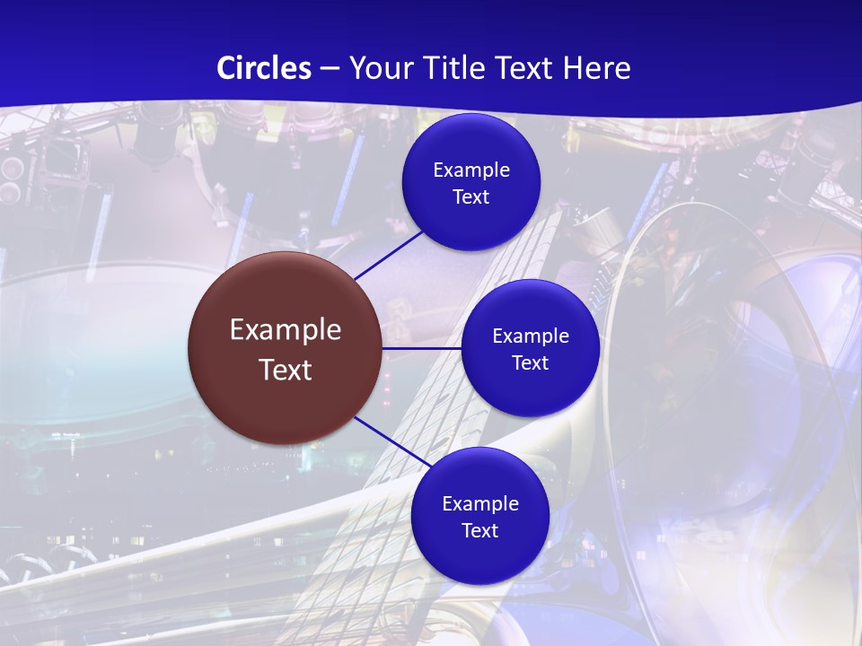 Messy Trumpet Rock PowerPoint Template