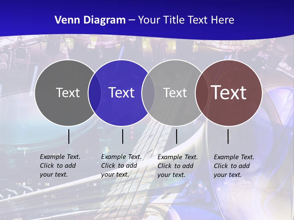 Messy Trumpet Rock PowerPoint Template
