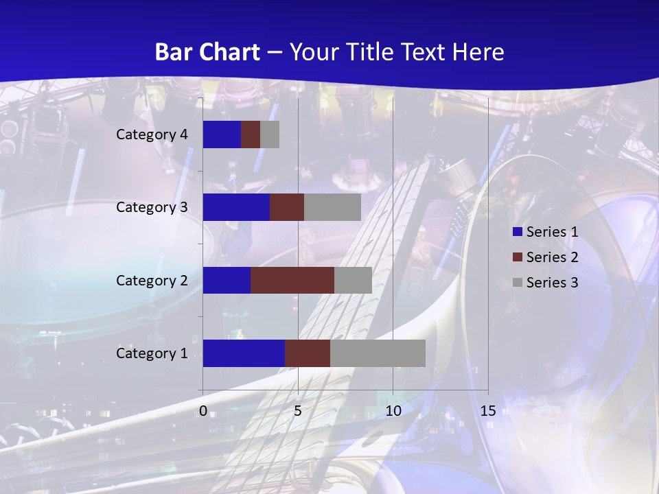 Messy Trumpet Rock PowerPoint Template
