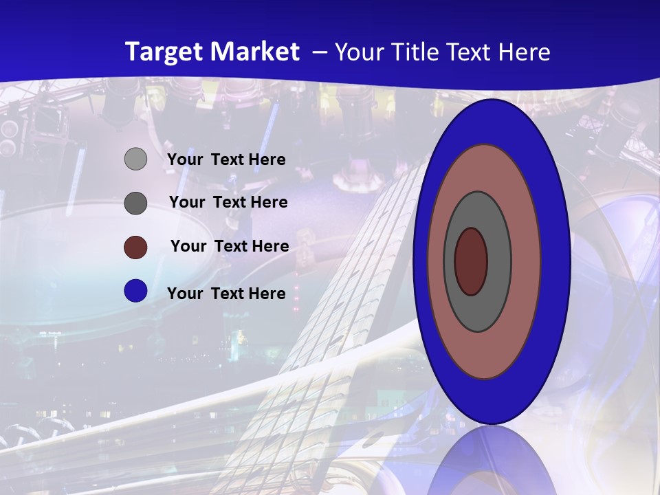 Messy Trumpet Rock PowerPoint Template