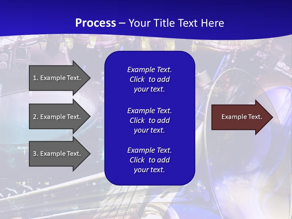 Messy Trumpet Rock PowerPoint Template