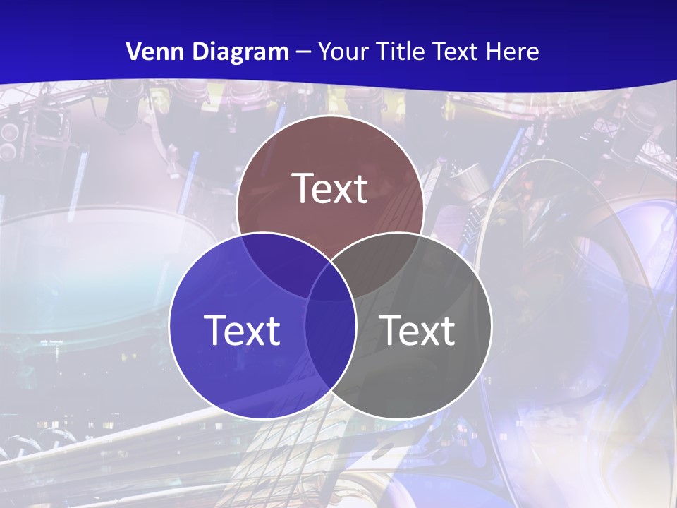 Messy Trumpet Rock PowerPoint Template