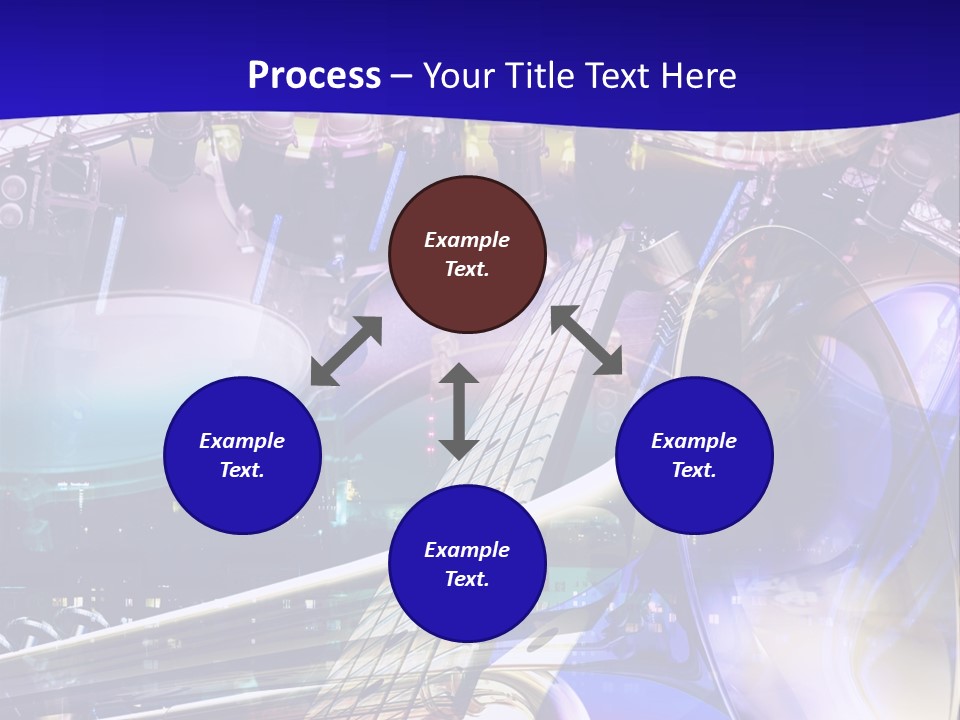 Messy Trumpet Rock PowerPoint Template