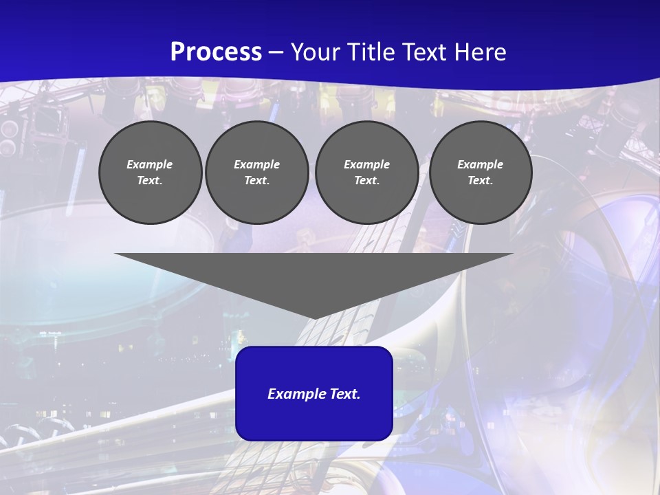 Messy Trumpet Rock PowerPoint Template
