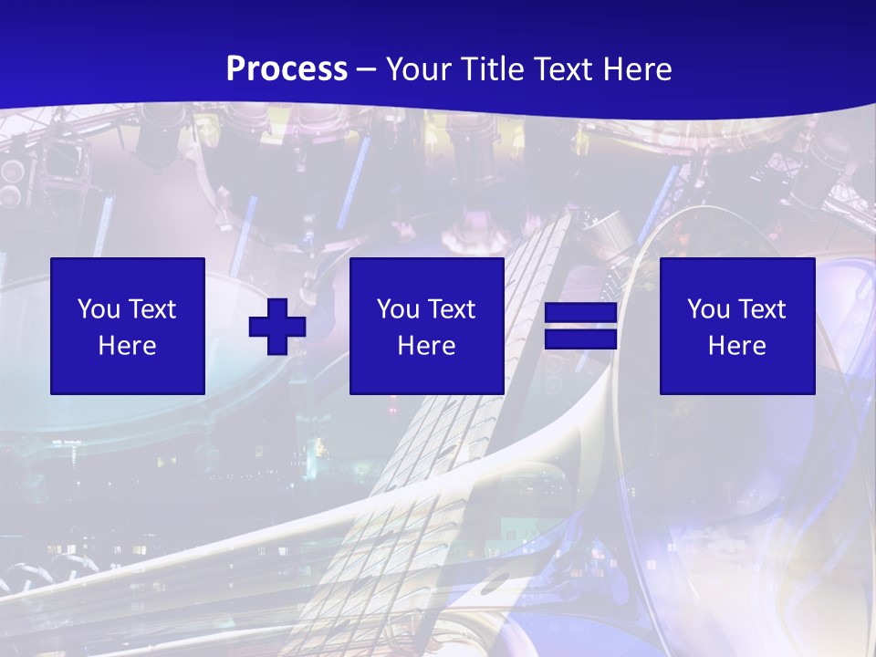 Messy Trumpet Rock PowerPoint Template