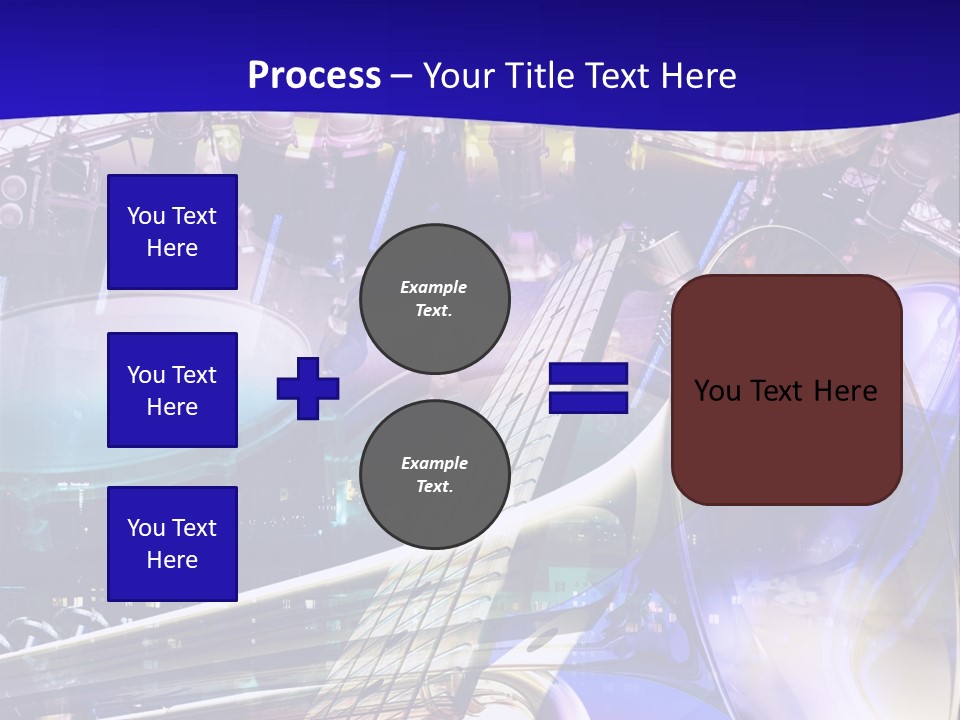 Messy Trumpet Rock PowerPoint Template
