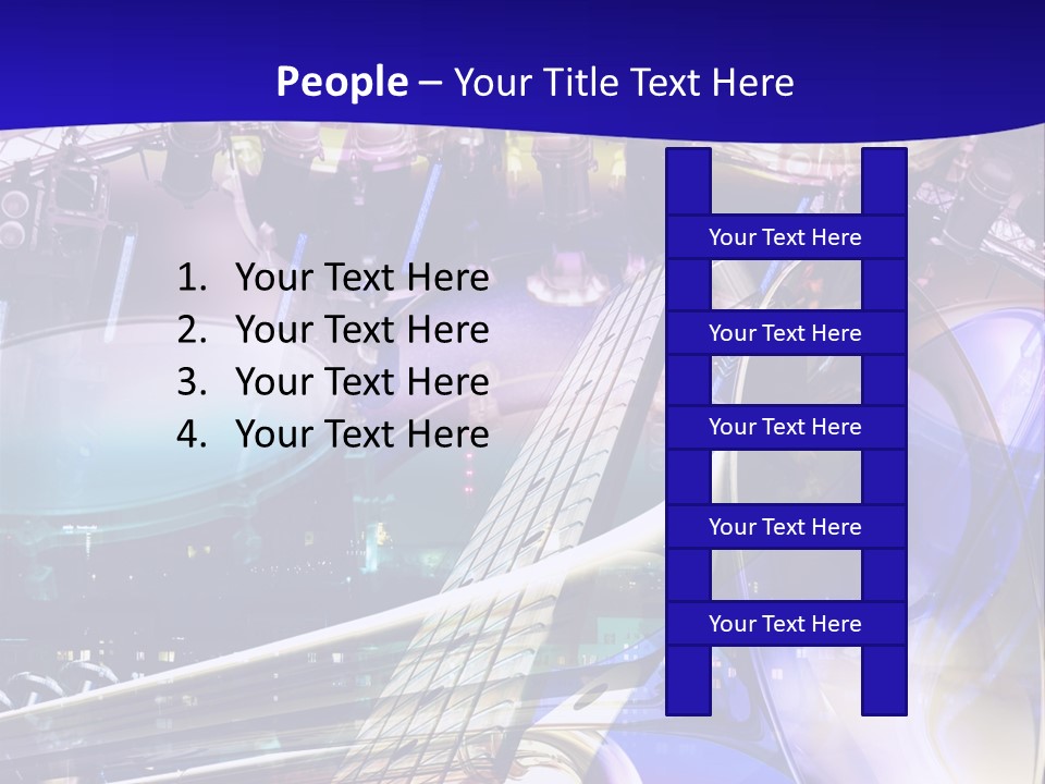 Messy Trumpet Rock PowerPoint Template