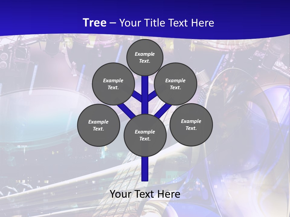 Messy Trumpet Rock PowerPoint Template