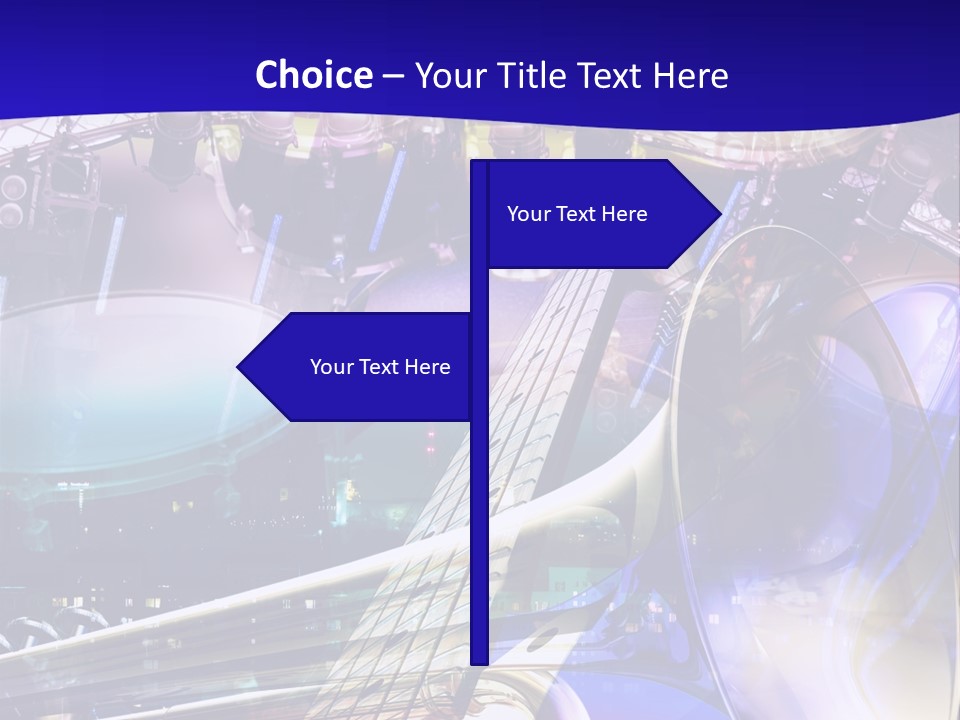 Messy Trumpet Rock PowerPoint Template