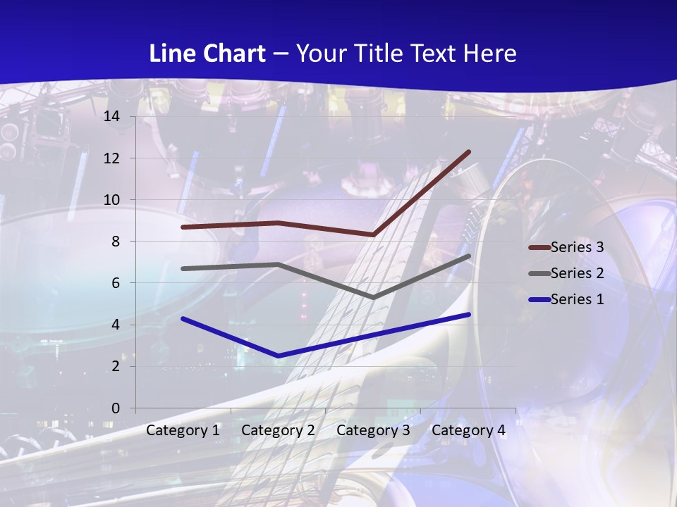 Messy Trumpet Rock PowerPoint Template