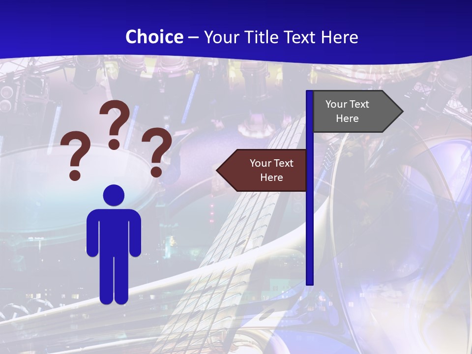 Messy Trumpet Rock PowerPoint Template