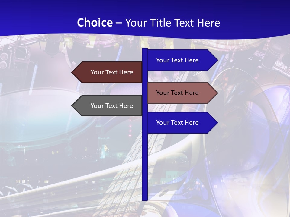 Messy Trumpet Rock PowerPoint Template