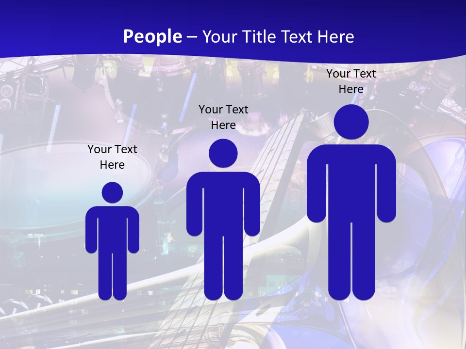 Messy Trumpet Rock PowerPoint Template