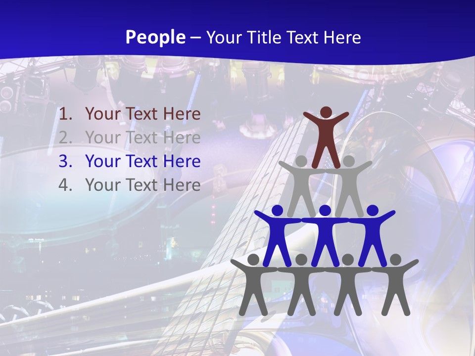 Messy Trumpet Rock PowerPoint Template